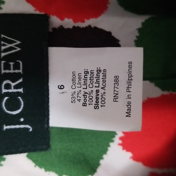 J Crew Ottoman Molly Navy Linen Blend Jacket Coat sz 6 - Picture 5 of 6